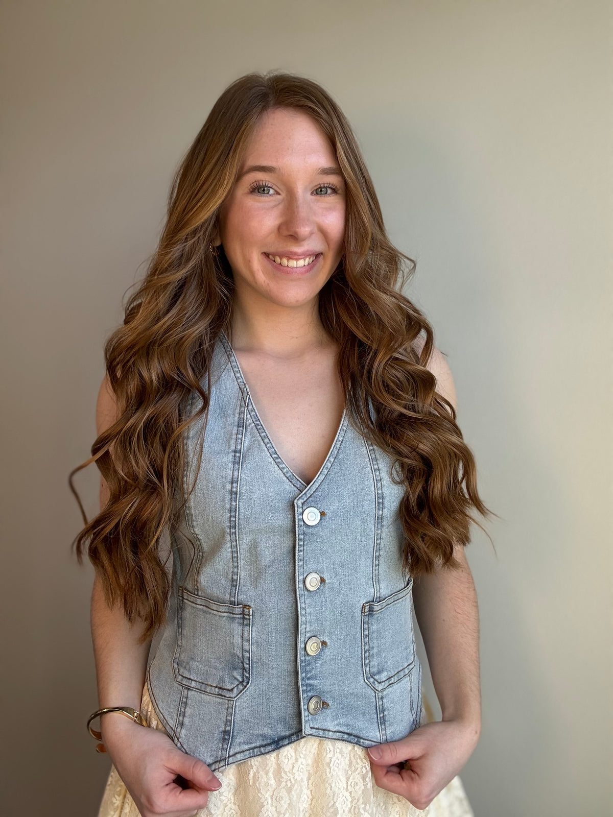 Lainey Denim Vest