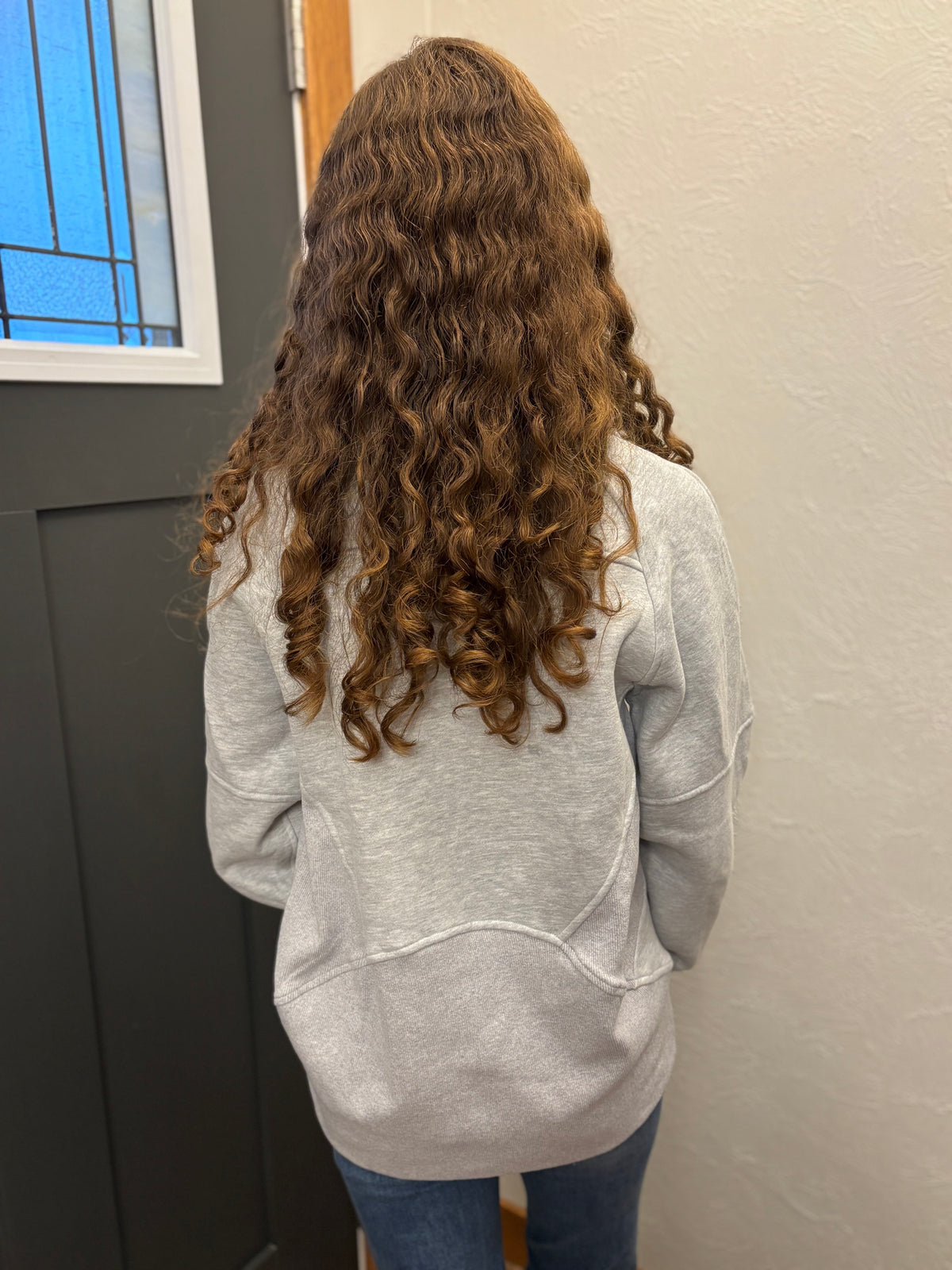 Oatline Half-Zip Sweatshirt - Heather Grey