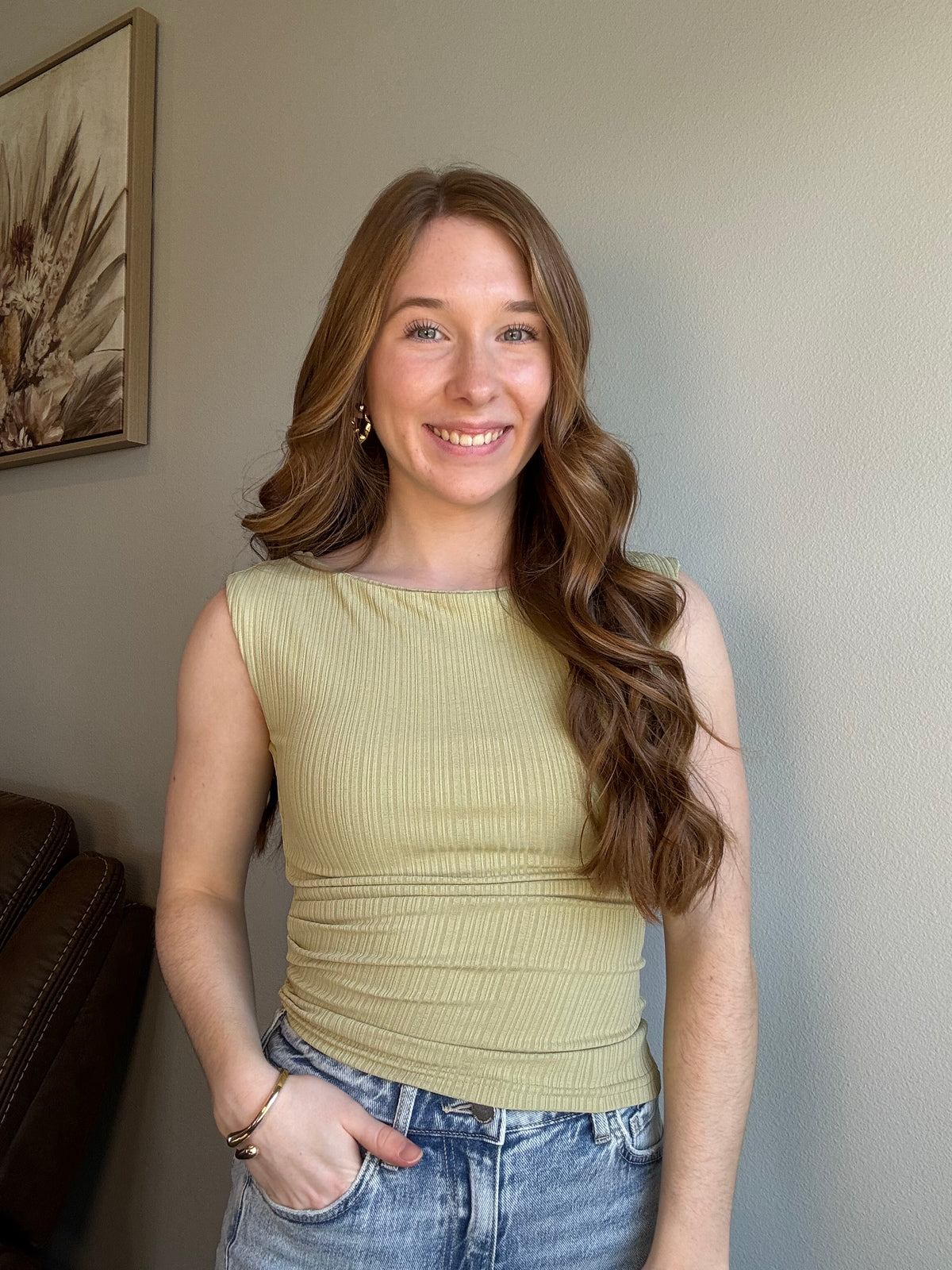 Coastal Drift Tank - Olive