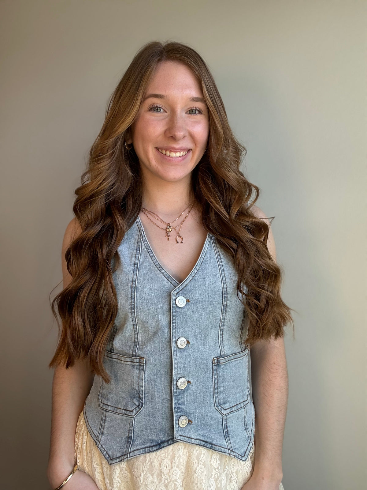 Lainey Denim Vest