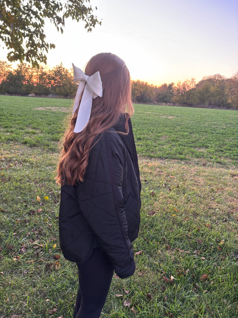 Northline Quilted Puffer Jacket - Black