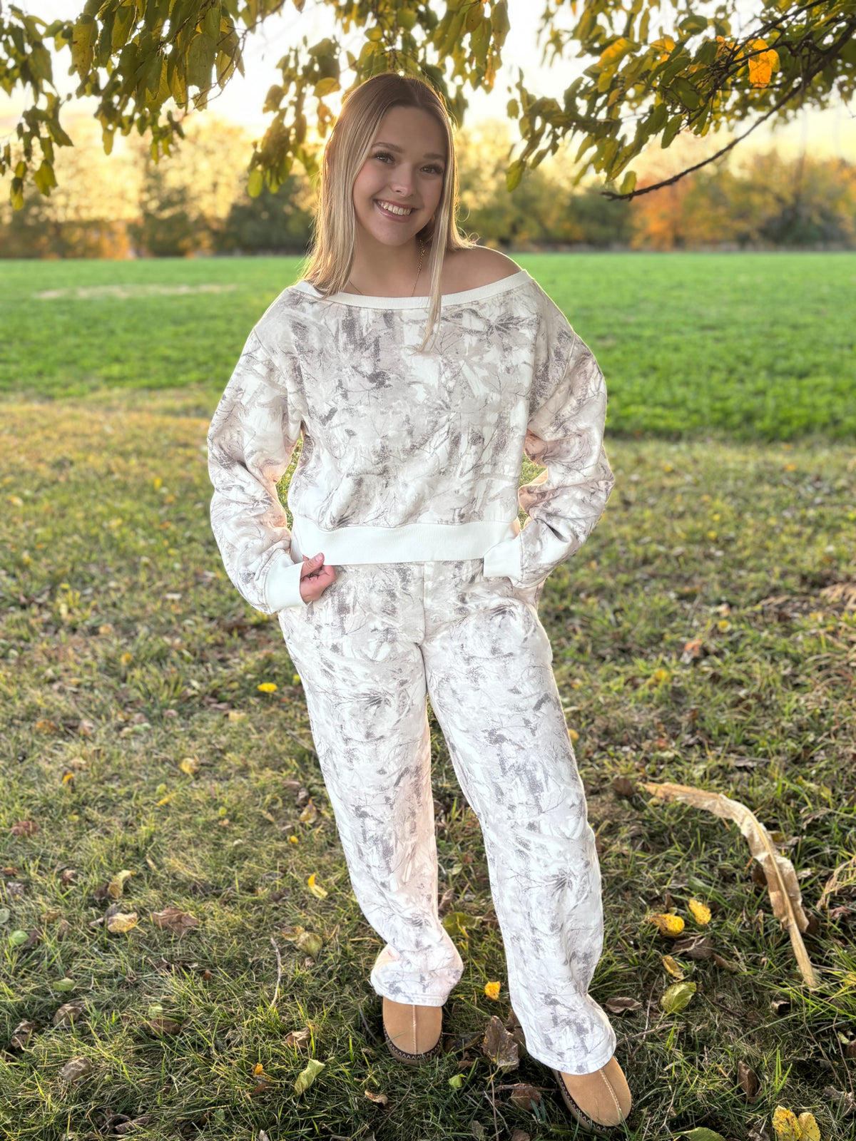 Cozy Woodland Camo Sweatshirt