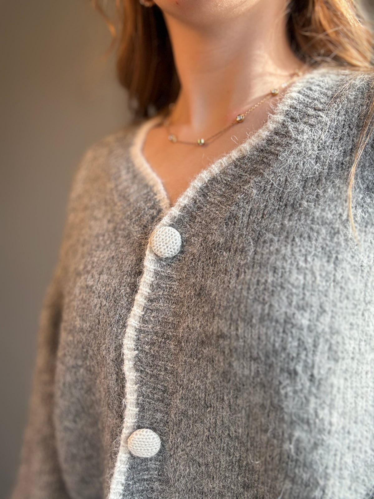 Sutton Knit Cardigan - Grey