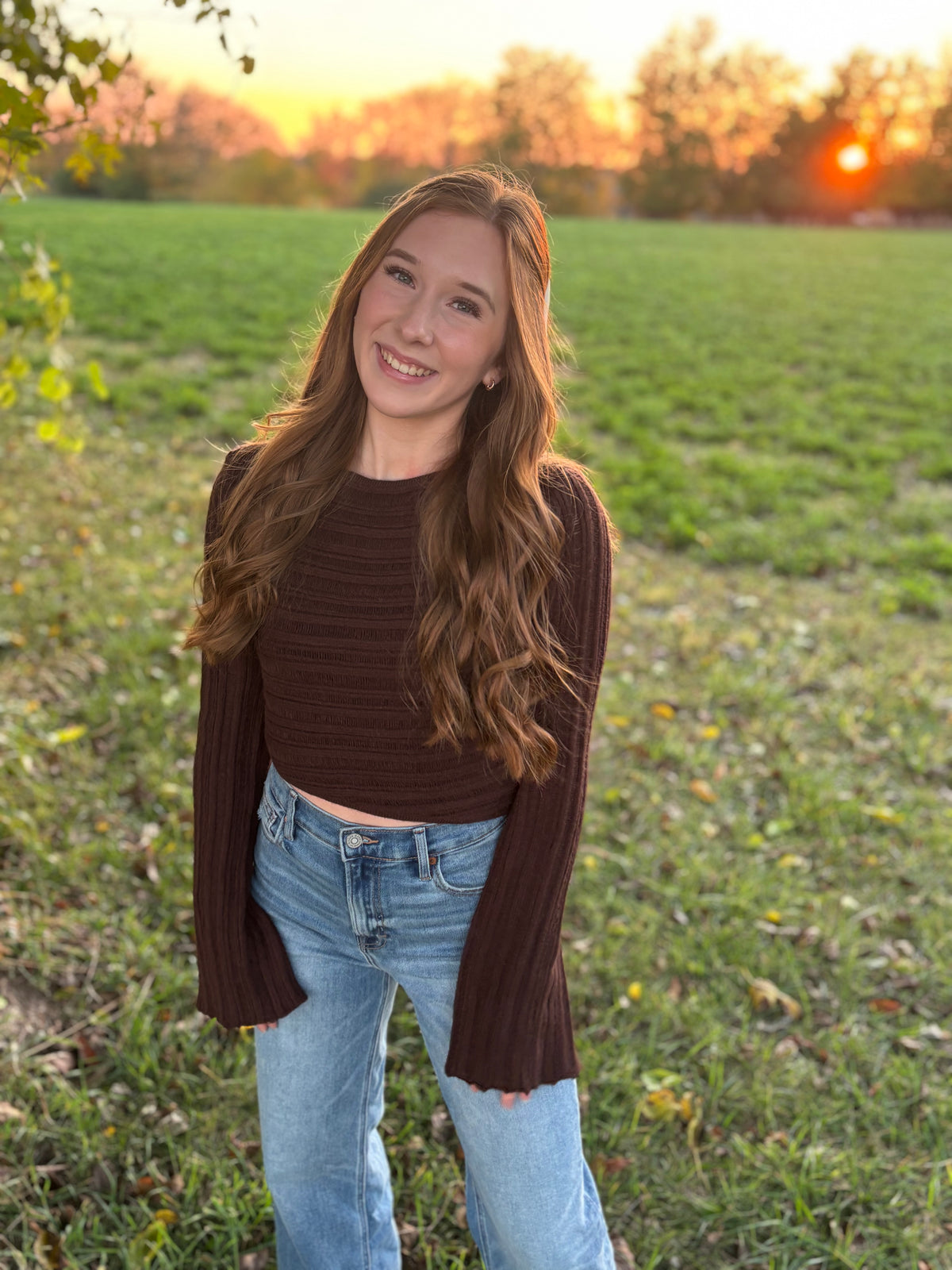 Mocha Muse Knit Top - Brown