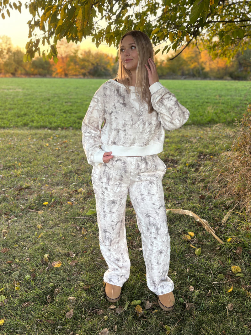 Cozy Woodland Camo Sweatpants