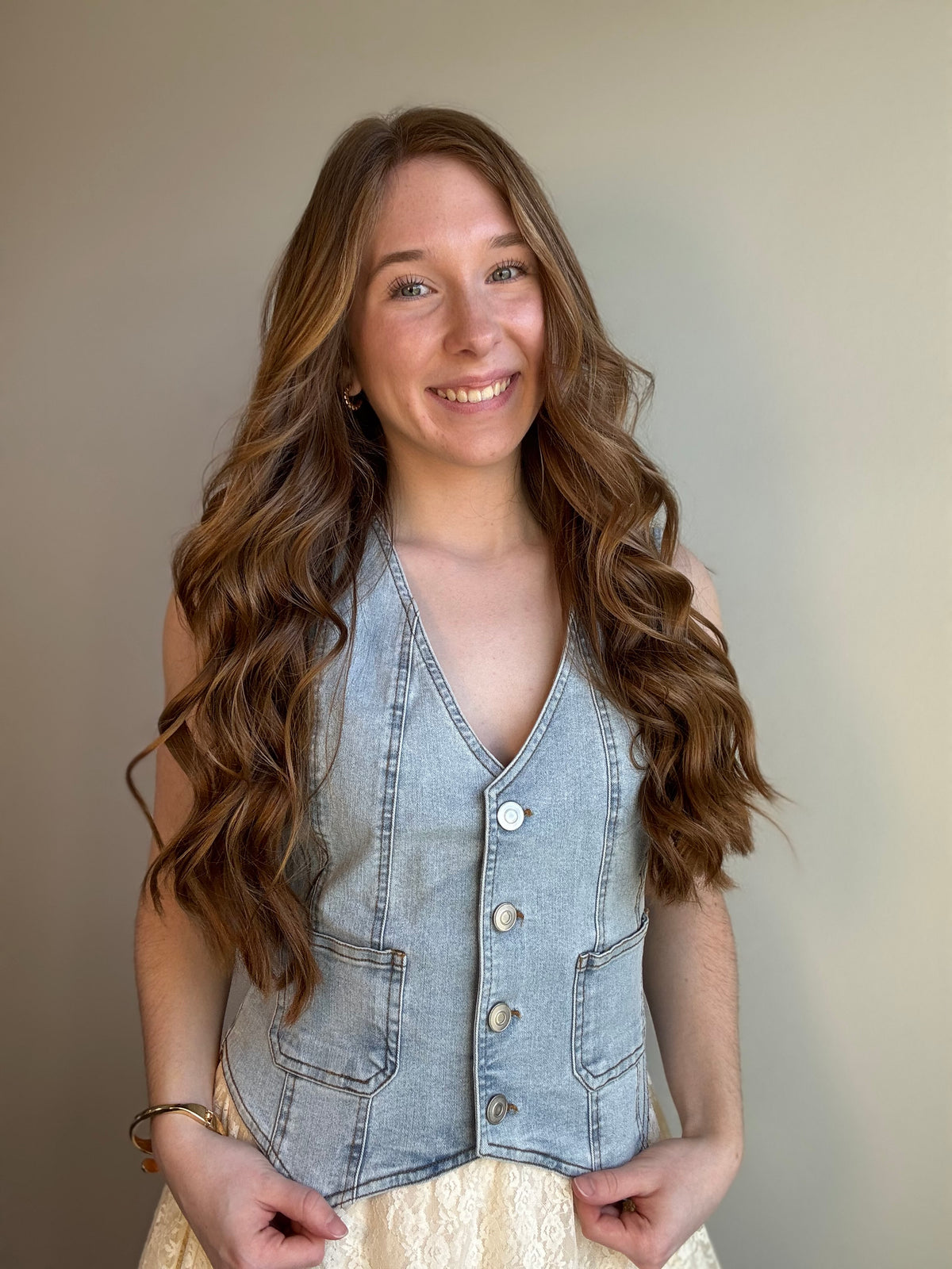 Lainey Denim Vest