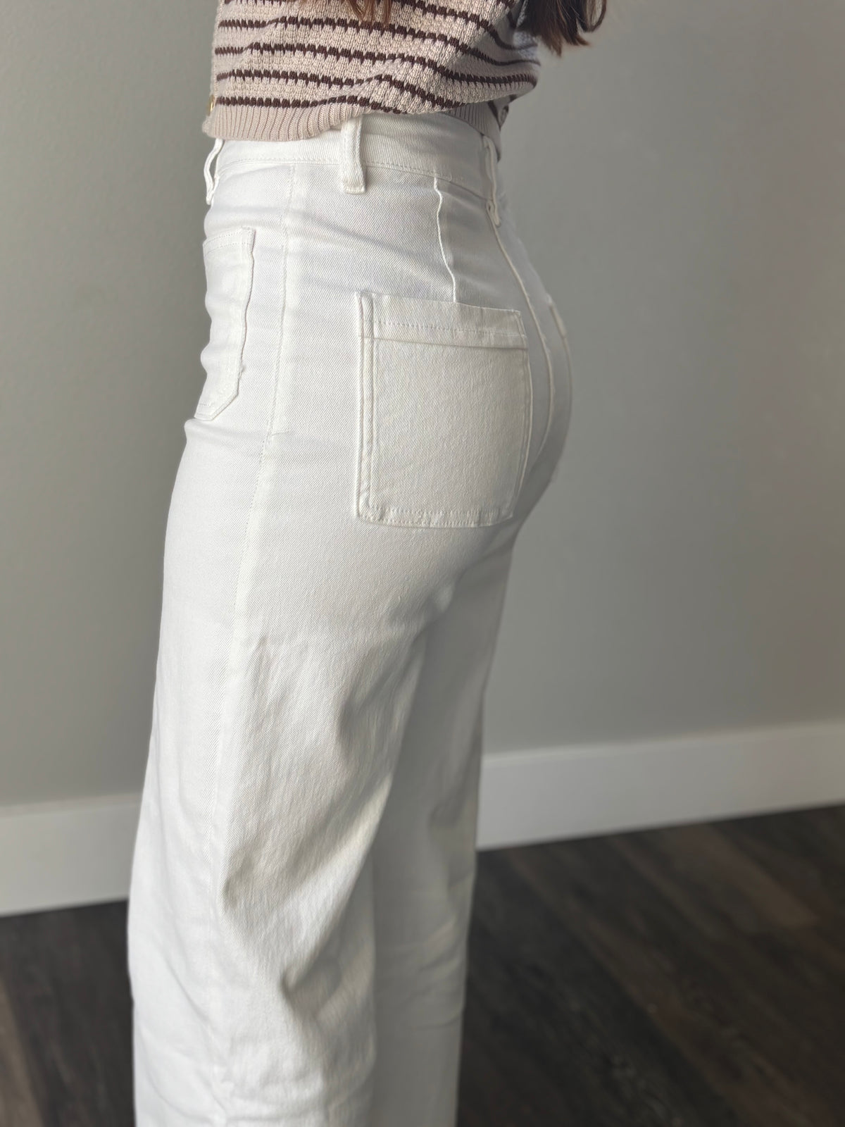 White Denim Wide Leg
