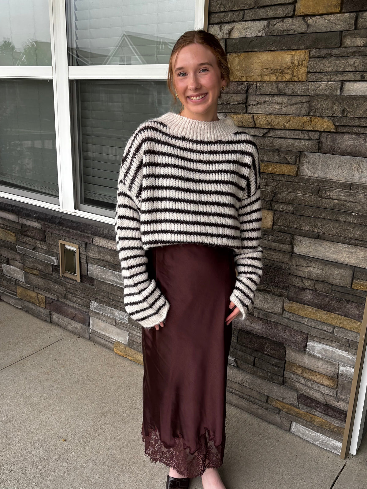 Chocolate Charm Lace Skirt