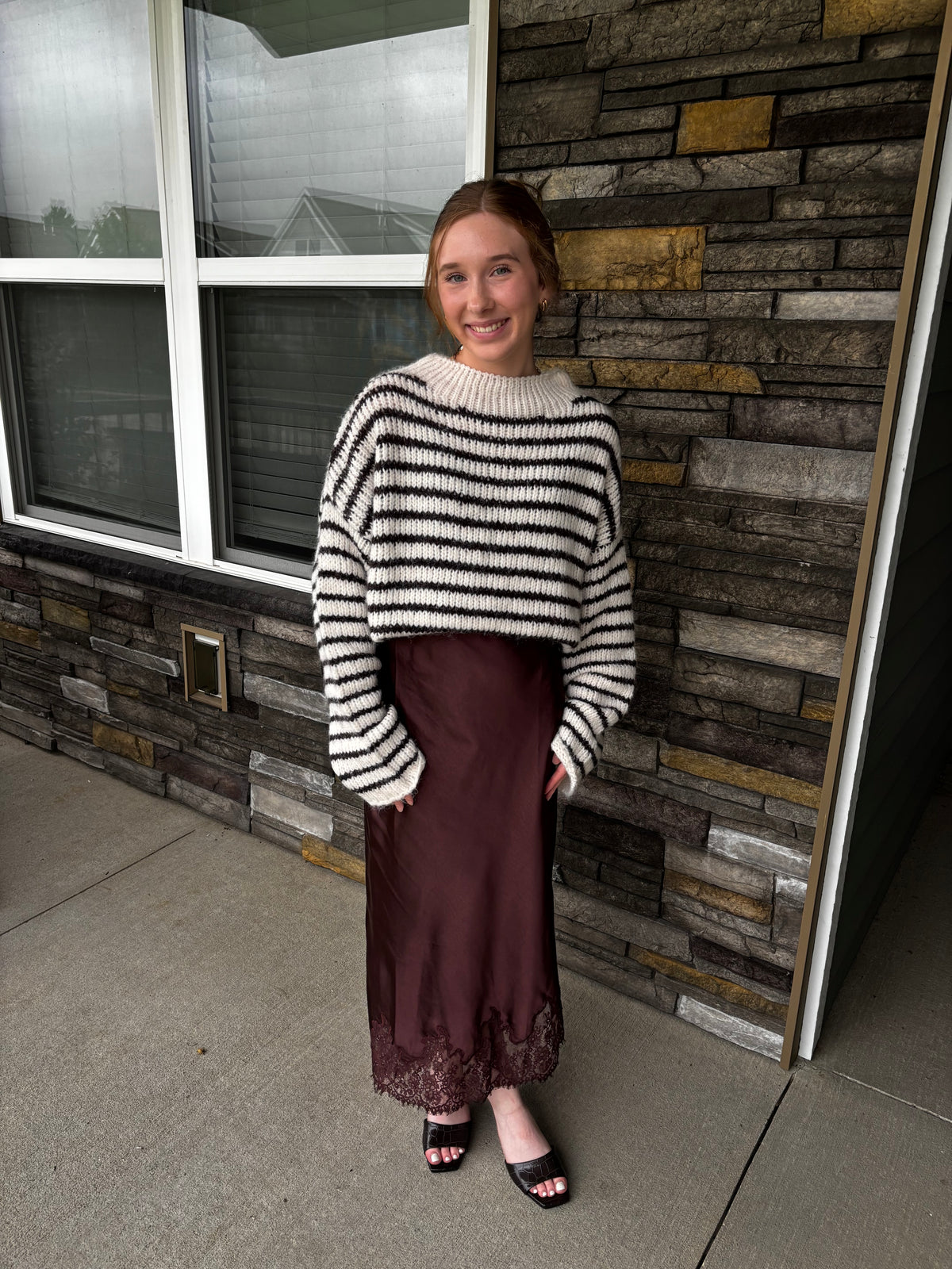 Chocolate Charm Lace Skirt
