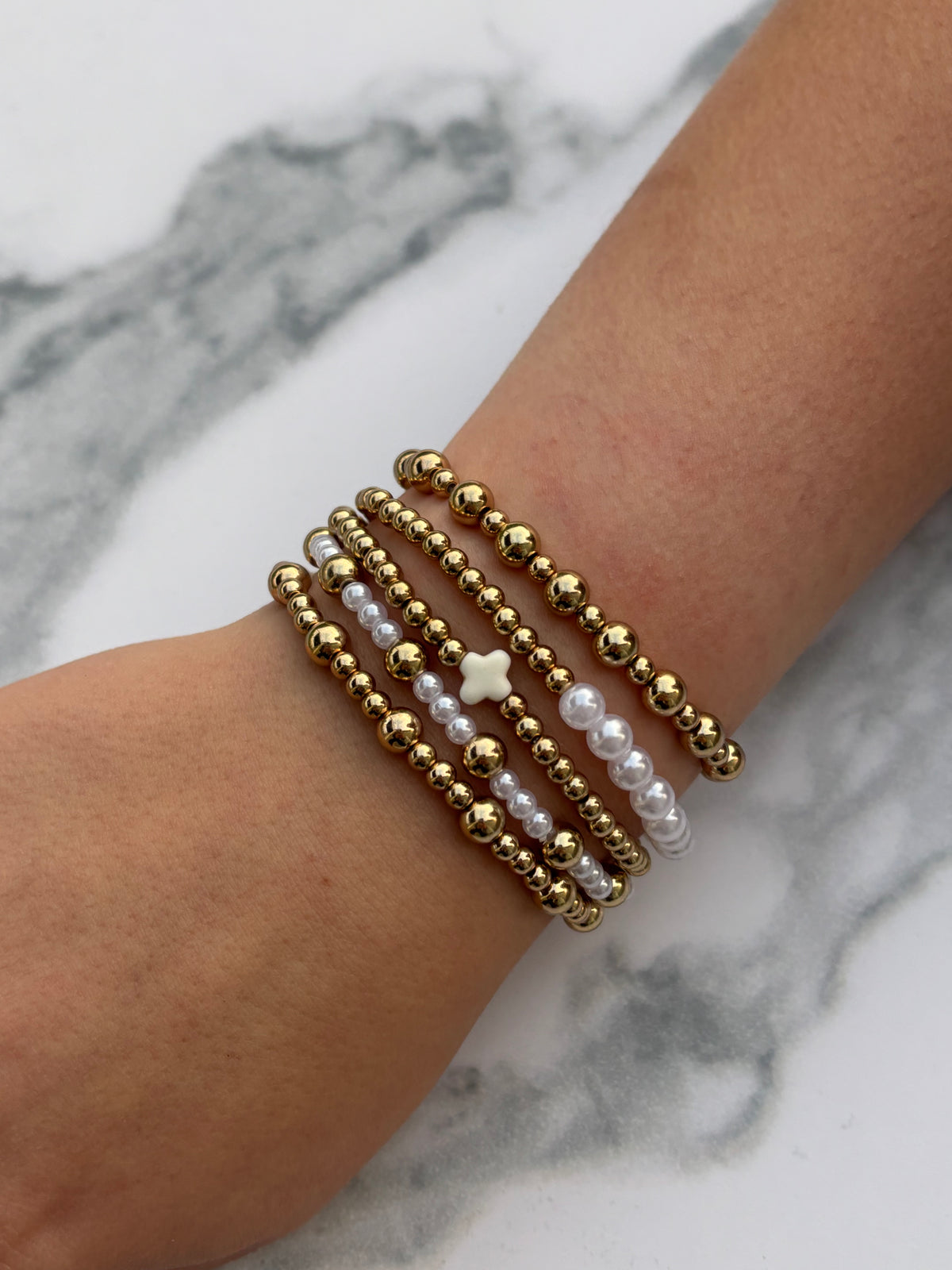 Pearl & Gold Harmony Bracelet