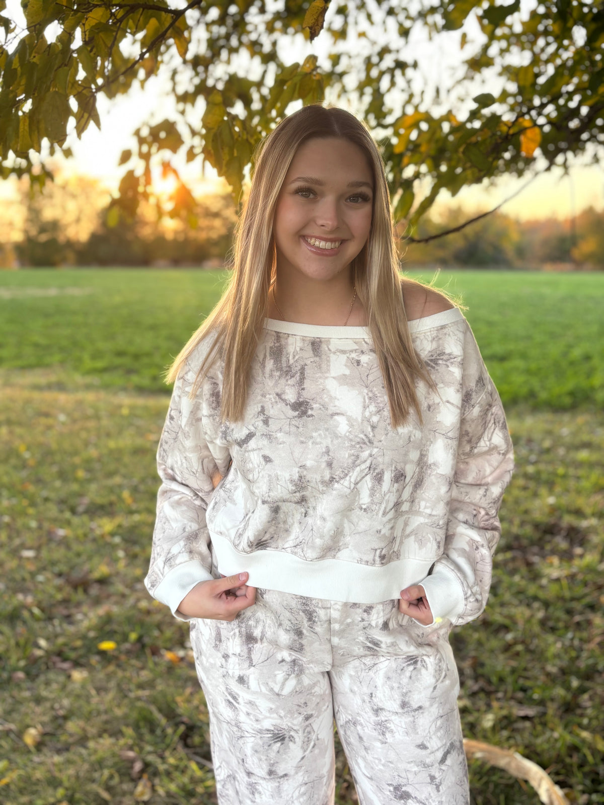 Cozy Woodland Camo Sweatshirt